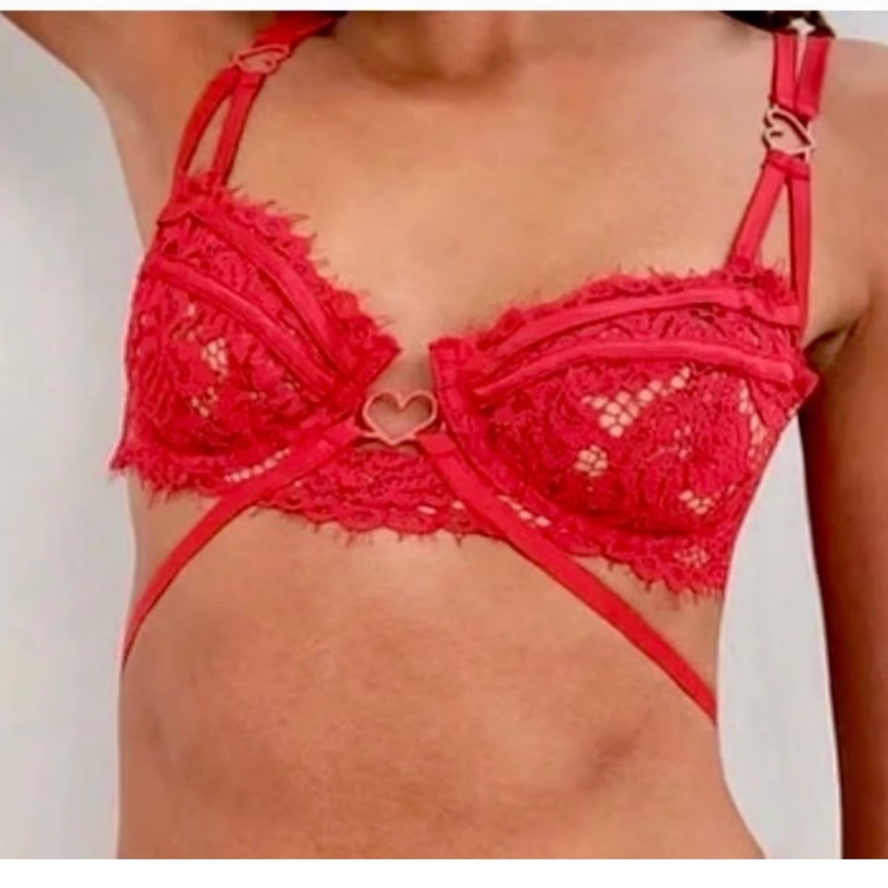 NWT - For Love And Lemons Rose Lace Underwire Bra